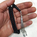 OltutaşıMarket Namaz Dua Zikir Için Oltu Tesbih 99LUK 7,5 x 4,5 mm Mercimek Kesim