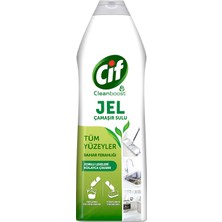 Cif Jel Yüzey Temizleyici Tüm Yüzeyler İçin Çamaşır Suyu Katkılı Bahar Ferahlığı 750 ML