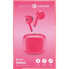 Cellular Line Music Sound Swag Tws Bluetooth Kulak Içi Kulaklık Kırmızı