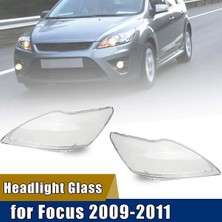 Sunshinee Araba Farlar Kapak Kabuk Şeffaf Lens Abajur Far Kapağı Abajur Lamba Gölge Ford Focus 2009 2010 2011 Için (Yurt Dışından)