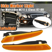 Decisive Çift Ön Tampon Yan Işaretleyici Işık Dönüş Sinyali Lambası Mercedes Benz Için W211 E-Sınıfı E320 E350 E550 E63 2007-2009 (Yurt Dışından)