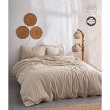 Medaillon Home Soft Kahverengi Pamuklu Çift Kişilik Nevresim Takımı