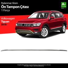 S-Dizayn VW Tiguan Krom Ön Tampon Çıtası 2016 Üzeri