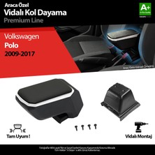 S-Dizayn Vw Polo 5 Abs Vidalı Kol Dayama Kolçak Gri 2009-2017 A+Kalite