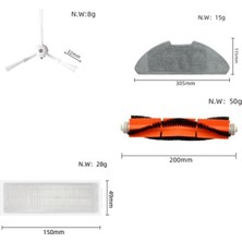 Humble Mi Robot Vakum Paspas 2 Pro Lite Için Ana Fırça Parçaları MJST1SHW Mjstl Paspas Bezi Elektrikli Süpürge Aksesuarları (Yurt Dışından)