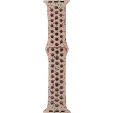 Watch 7 41MM Krd-02 Yeni Seri Suya Dayanıklı Delikli Renkli Silikon Kordon