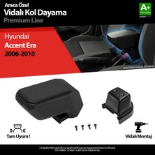 S-Dizayn Hyundai Accent Era Kol Dayama Kolçak Abs Vidalı Siyah 2006-2010 A+ Kalite