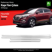 S-Dizayn Hyundai Tucson Krom Kapı Yan Çıtası 4 Prç. 2018 Üzeri