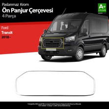 S-Dizayn Ford Transit Krom Ön Panjur Çerçevesi 4 Prç. 2018 ve Üzeri