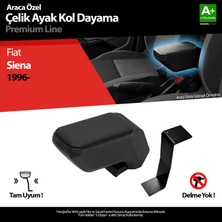 S-Dizayn Fiat Siena Kol Dayama Kolçak Çelik Ayaklı ABS Siyah 1996-2011 A+ Kalite