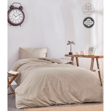 Medaillon Home Soft Kahverengi Pamuklu Tek Kişilik Nevresim Takımı