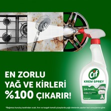 Cif Krem Sprey Amonyak Yüzey Temizleyici En Zorlu Yağ ve Kirleri %100 Çıkarır 750 ml