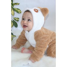 Bebesev Baby Welsoft Fermuarlı Panda Tulum