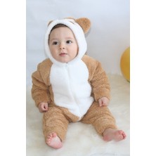 Bebesev Baby Welsoft Fermuarlı Panda Tulum