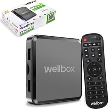 Ata Elektronik Wellbox android 12  Ultra Hd Android Tv 4k Box Hafıza Tivi Baks Tv Keyfi 2gb Ram | 16GB Hafıza  iptv UYUMLU