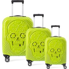 Ççs 5186 Parlak Polıkarbon 3 Lü Valiz Seti