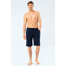 Cacharel 2172 Modal Erkek Bermuda Tek Alt  - Lacivert