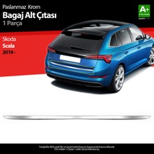 S-Dizayn Skoda Scala Krom Bagaj Alt Çıtası 2019-2023 A+ Kalite