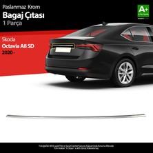 S-Dizayn Skoda Octavia A8 Krom Bagaj Çıtası 2020 Üzeri A+ Kalite