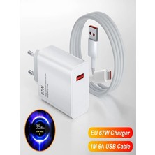 Ermer 67W Süper Hızlı Turbo Şarj Aleti Xiaomi Type-C To Type-C Redmi Android Qualcomm Quick Charge 5.0