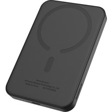 Baseus Mgsafe Mini 20W 5.000 Mah Kablosuz Şarjlı Powerbank Siyah