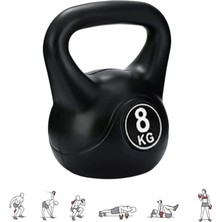 Ckspor 8 kg Kettlebell Çaydanlık Tipi Dambıl Ağırlık CKS203