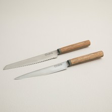 Elaia 2'li Bıçak Seti 16 cm -17.5 cm Natural