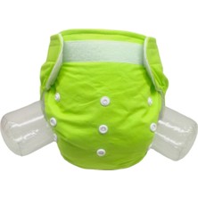 Bezhane Baby Ybb yıkanabilir Cırt Cırtlı bebek Bezi Cepli Neon YEŞIL (3KG-12KG)