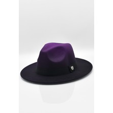 Erkek Multicolor Fötr Şapka Mor Panama Hat