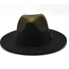 Erkek Multicolor Fötr Şapka Haki Panama Hat