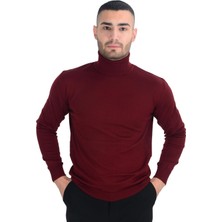 Cengiz İnler Tam Balıkçı Yaka Yünlü Erkek Triko Kazak