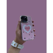 SPHONE Phone 12 Pro Max Kılıf Hologramlı Casetify Kalpıi Have A Crush On You Yazılı 3D Grafiti Figür Emoji