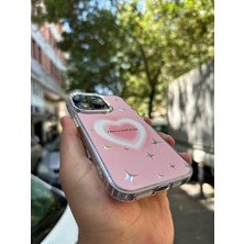 SPHONE iPhone 13 Pro Max Kılıf Hologramlı Casetify Kalpıi Have A Crush On You Yazılı 3D Grafiti Figür Desen