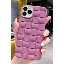 Deilmi Apple iPhone 15 Pro Roof 3D Örgü Desen Silikon Kapak Kılıf