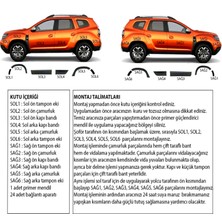 Ferrous Dacia Duster Uyumlu Kapı ve Çamurluk Koruma Dodik Seti Premium Düz Enjeksiyon Baskı 2018 ve Üst