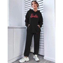 Maki Barbie Baskılı Sweatshirt Alt Üst Eşofman Takımı Barbietakım