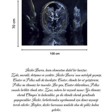 Vision Novas Astroloji Ikizler Burcu Özel Kadife Duvar Örtüsü Duvar Halısı Tapestry