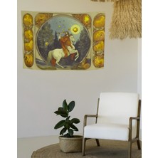 Vision Novas Astroloji Yay Burcu Özel Kadife Duvar Örtüsü Duvar Halısı Tapestry