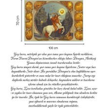 Vision Novas Astroloji Yay Burcu Özel Kadife Duvar Örtüsü Duvar Halısı Tapestry