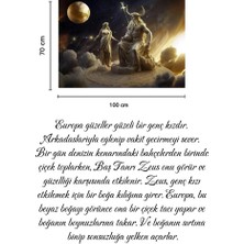 Vision Novas Astroloji Boğa Burcu Özel Kadife Duvar Örtüsü Duvar Halısı Tapestry