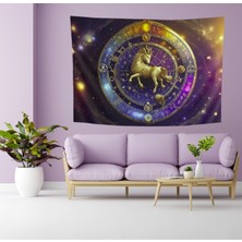 Vision Novas Çocuk Rüyası Midilli Özel Kadife Duvar Örtüsü Duvar Halısı Tapestry