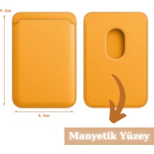 Gevrek Techs iPhone 13 Serisi ile Uyumlu Magsafe Deri Cüzdan