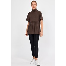 Alexander Gardi Balıkçı Yaka Etegi Fırfırlı Bluz (22-1165)