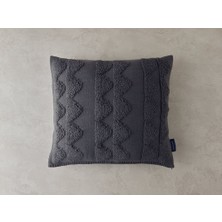 English Home Plushtouch Triko Kırlent Kılıfı 45X45 cm Antrasit