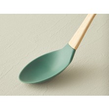 English Home Liana Spoon Silikon Servis Kaşığı Servis Gereci 28,5 cm Koyu Yeşil