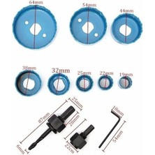 Liyao Sarı 11 Adet/takım Delik Testere Kesme Seti Seti Araçları 19-64MM Ahşap Metal Alaşımları Dairesel Yuvarlak Kılıf ile (Yurt Dışından)