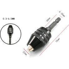 Liyao 0.3-6.5mm 0.3-3.6mm Anahtarsız Matkap Chuck Elektrikli Matkap Uçları Adaptörü Motor Mili Mini Chuck 1/4 "hex Shank Hızlı Değişim Adaptörü Dönüştürücü (Yurt Dışından)