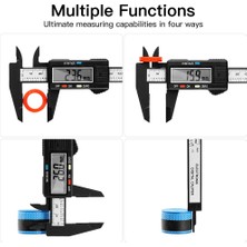 Liyao 100MM Siyah 0-150MM Sürmeli Dijital Kumpas Ölçme Aracı Kumpaslar Elektronik Mikrometre Ölçme Aracı Derinlik Ölçer Enstrüman Pakometre (Yurt Dışından)