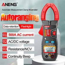 ANENG CM80 Kırmızı Aneng CM81 CM80 Dijital Pens Metre Multimetre 600A Ac Akım Test Cihazı Pense Otomatik Aralığı Voltmetre True Rms Direnç Ölçer (Yurt Dışından)