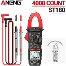 Liyao ST180 Kırmızı ST180 4000 Sayım Dijital Pens Metre Ac Akım Multimetre Ampermetre Gerilim Test Cihazı Araba Amp Hz Kapasite Ncv Ohm Aracı (Yurt Dışından)